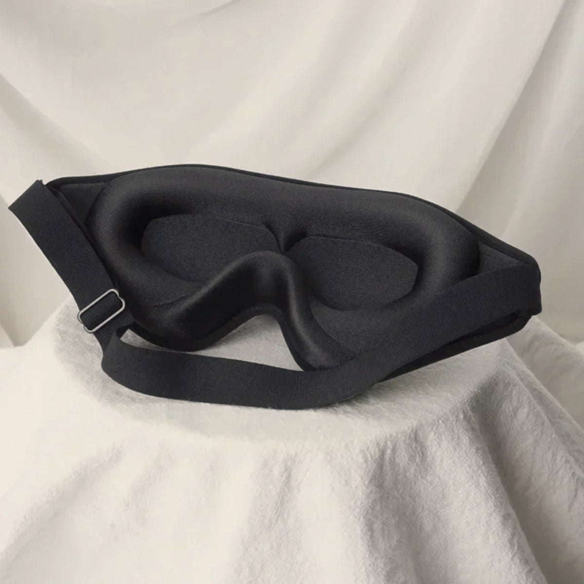 Masque de nuit 3D à coques profondes, noir